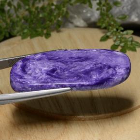 9,17 ctw natürlicher Mittel-Dunkelviolett Charoit, Ausgefallene Form, Lichtundurchlässig