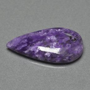 8,98 ctw natürlicher violetter Charoit, Birnenform, Lichtundurchlässig