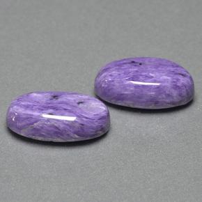 11.14 ct natürliche Violet Charoit-Edelsteine, Oval Schliff, Lichtundurchlässig
