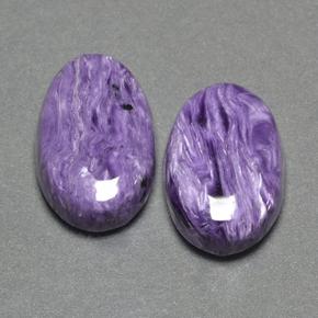 16.88 ct natürliche Violet Charoit-Edelsteine, Oval Schliff, Lichtundurchlässig