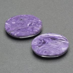 16.88 ct natürliche Violet Charoit-Edelsteine, Oval Schliff, Lichtundurchlässig