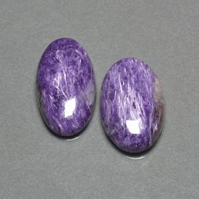 13.23 ct natürliche Violet Charoit-Edelsteine, Oval Schliff, Lichtundurchlässig