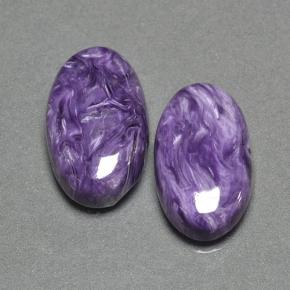 14,13 ct natürliche Violet Charoit-Edelsteine, Oval Schliff, Lichtundurchlässig