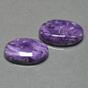 14,13 ct natürliche Violet Charoit-Edelsteine, Oval Schliff, Lichtundurchlässig