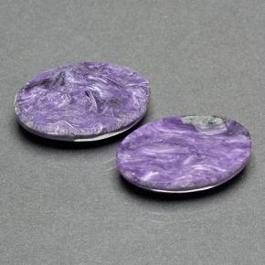 14,13 ct natürliche Violet Charoit-Edelsteine, Oval Schliff, Lichtundurchlässig
