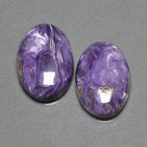 20.82 ct natürliche Violet Charoit-Edelsteine, Oval Schliff, Lichtundurchlässig