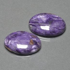 20.82 ct natürliche Violet Charoit-Edelsteine, Oval Schliff, Lichtundurchlässig
