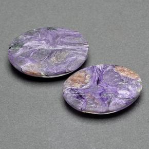 20.82 ct natürliche Violet Charoit-Edelsteine, Oval Schliff, Lichtundurchlässig