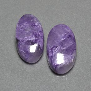 14.65 ct natürliche Violet Charoit-Edelsteine, Oval Schliff, Lichtundurchlässig