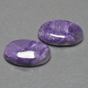 14.65 ct natürliche Violet Charoit-Edelsteine, Oval Schliff, Lichtundurchlässig