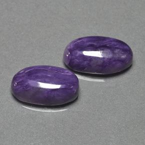 9.91 ct natürliche Violet Charoit-Edelsteine, Oval Schliff, Lichtundurchlässig