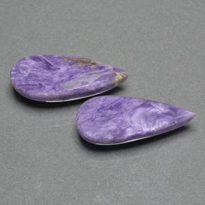 13,24 ct natürliche violetter Charoit-Edelsteine, Birnenform, Lichtundurchlässig