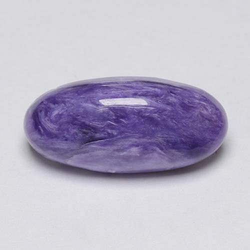 3,81 ctw natürlicher violetter Charoit, Oval Schliff, Lichtundurchlässig