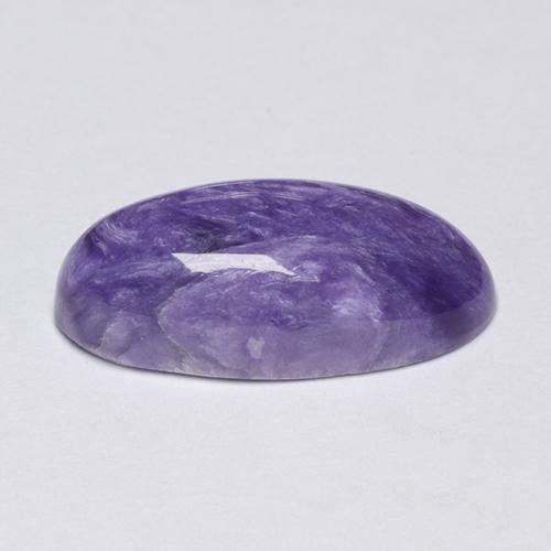 3,81 ctw natürlicher violetter Charoit, Oval Schliff, Lichtundurchlässig