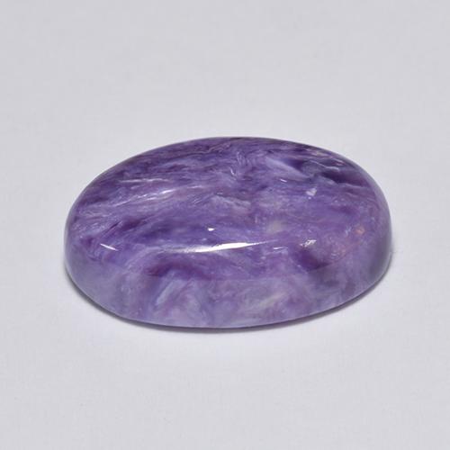 4,56 ctw natürlicher violetter Charoit, Oval Schliff, Lichtundurchlässig