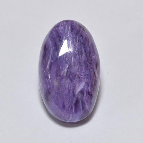 4,56 ctw natürlicher violetter Charoit, Oval Schliff, Lichtundurchlässig