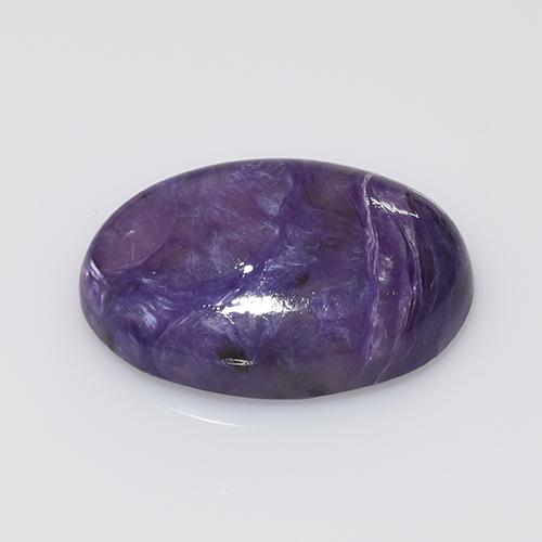 10,28 ctw natürlicher violetter Charoit, Oval Schliff, Lichtundurchlässig