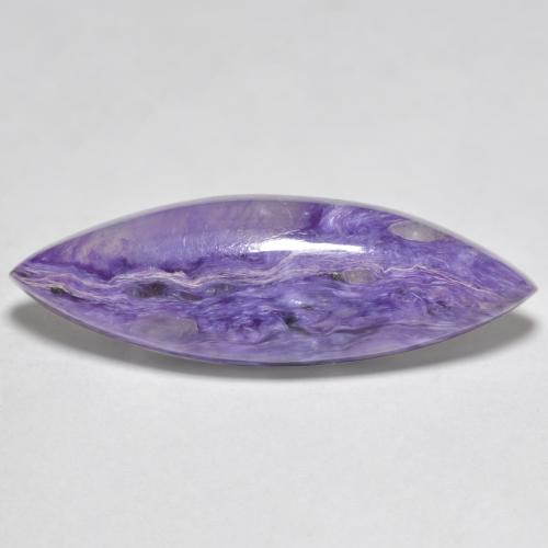 7,83 ctw natürlicher violetter Charoit, Marquise, Lichtundurchlässig