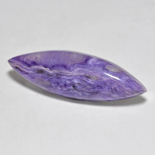7,83 ctw natürlicher violetter Charoit, Marquise, Lichtundurchlässig
