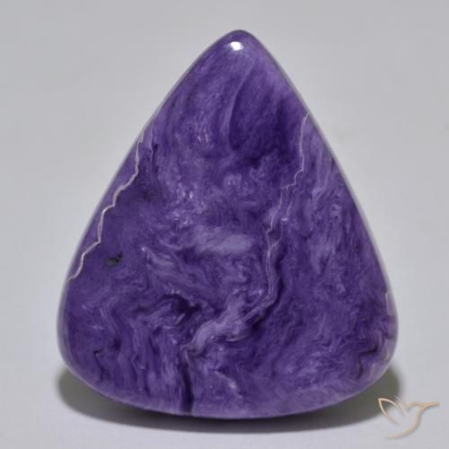 36.06ct Natürlicher tiefviolett Charoit, Birnenform, Lichtundurchlässig