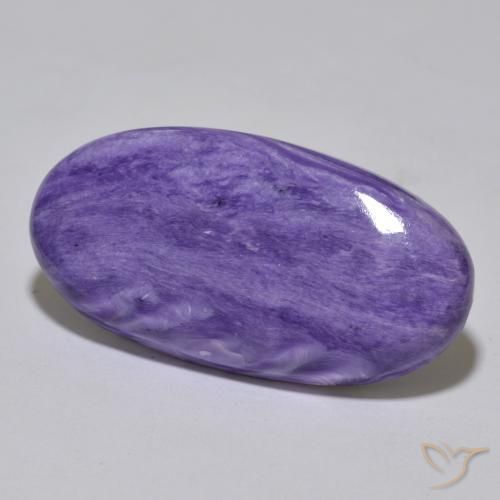9,17 ctw natürlicher Heller Samt Lila Violet Charoit, Oval, Lichtundurchlässig