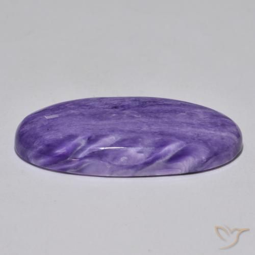 9,17 ctw natürlicher Heller Samt Lila Violet Charoit, Oval, Lichtundurchlässig