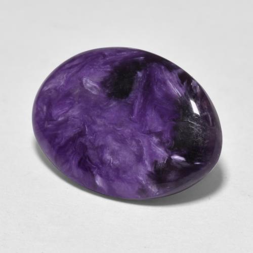 6,19 ctw natürlicher violetter Charoit, Oval Schliff, Lichtundurchlässig