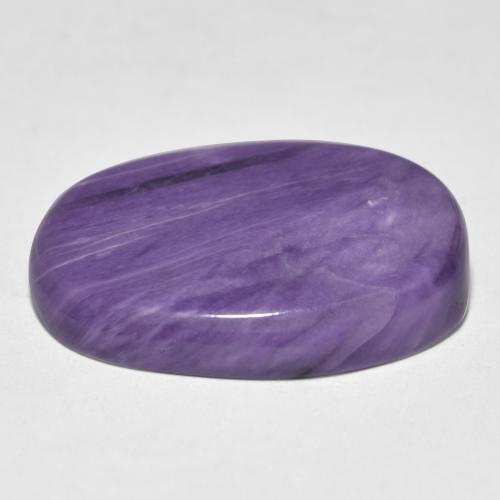 15,18 ctw natürlicher violetter Charoit, Oval Schliff, Lichtundurchlässig