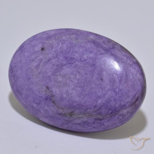 34.16ct Natürlicher Mittelviolett Charoit, Oval, Lichtundurchlässig