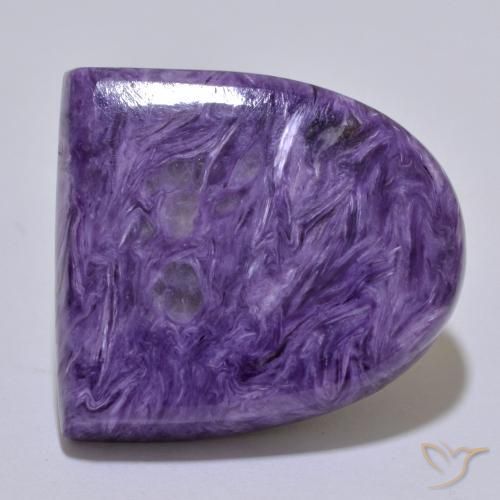 30,39 ctw natürlicher violetter Charoit, Fantasieschliff, Lichtundurchlässig
