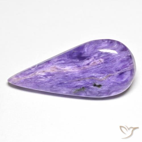 12.05ct Natürlicher Mittelviolett Charoit, Birnenform, Lichtundurchlässig