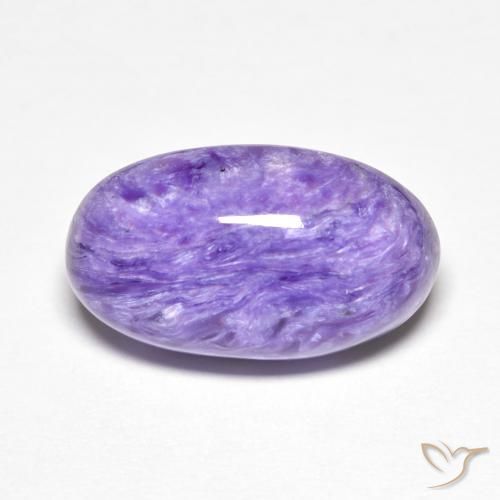7,11 ctw natürlicher violetter Charoit, Oval Schliff, Lichtundurchlässig