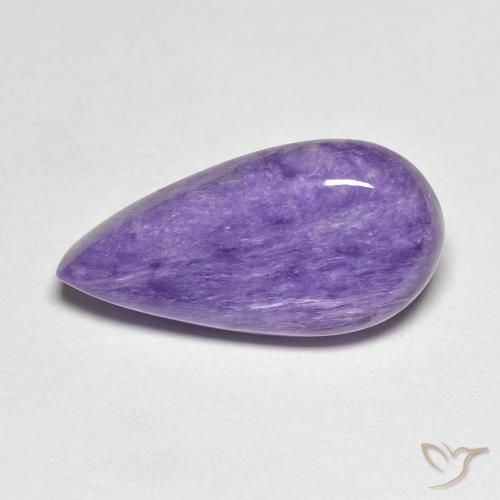 6.67ct Natürlicher Mittelviolett Charoit, Birnenform, Lichtundurchlässig