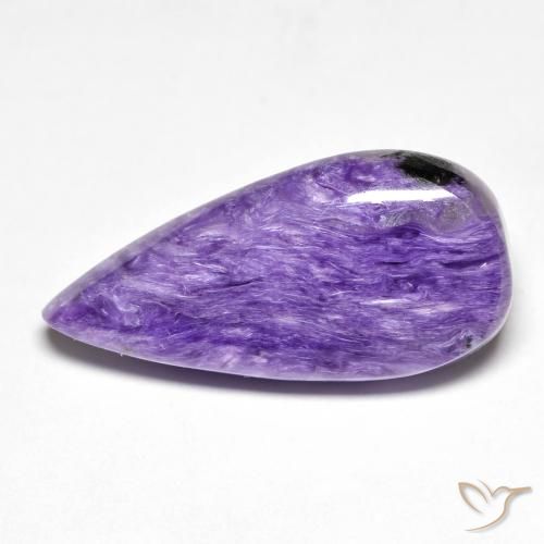 12.77ct Natürlicher dunkelviolett Charoit, Birnenform, Lichtundurchlässig