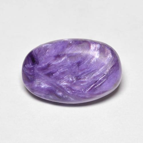 5,19 ctw natürlicher violetter Charoit, Oval Schliff, Lichtundurchlässig