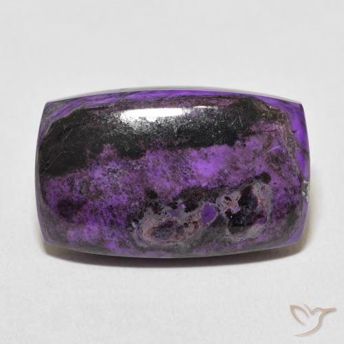 15.40ct Natürlicher tiefviolett Charoit, Kissen, Lichtundurchlässig