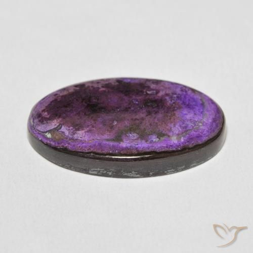 9,17 ctw natürlicher Medium Dark-Violet Charoit, Oval, Lichtundurchlässig