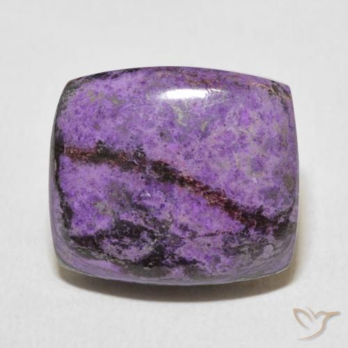 11.21ct Natürlicher Samt Lila Violett Charoit, Kissen, Lichtundurchlässig