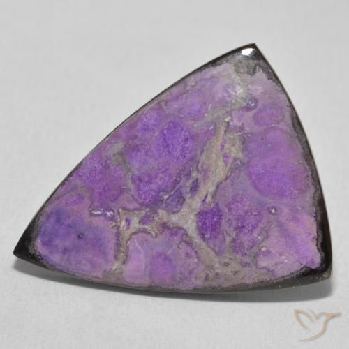 14.82ct Natürlicher tiefviolett Charoit, Trillion, Lichtundurchlässig