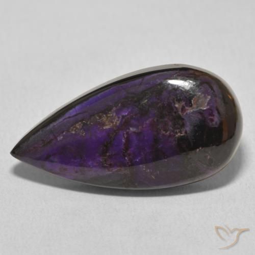 14.65ct Natürlicher Mittelviolett Charoit, Birnenform, Lichtundurchlässig