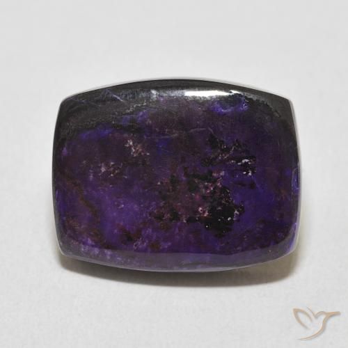 16.25ct Natürlicher tiefviolett Charoit, Kissen, Lichtundurchlässig