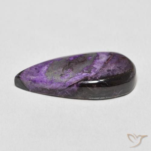 9,17 ctw natürlicher Mitteltiefes Violett Charoit, Birnenform, Lichtundurchlässig