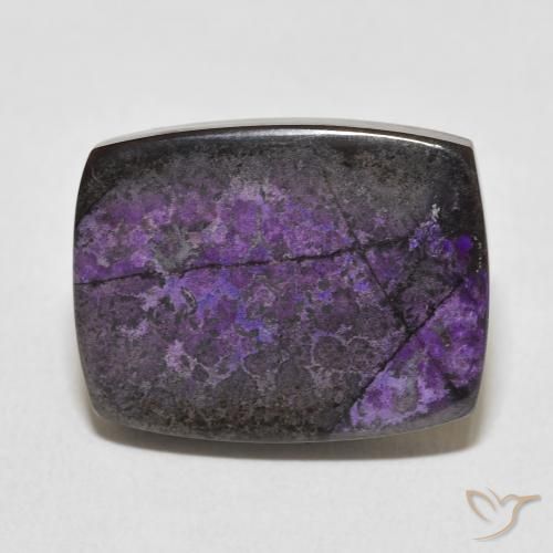 19.90ct Natürlicher dunkelviolett Charoit, Kissen, Lichtundurchlässig