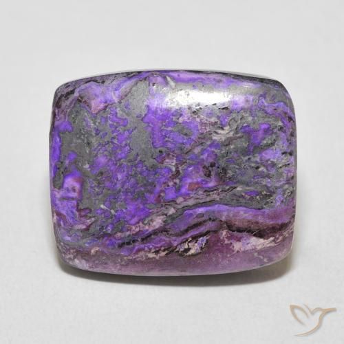 16.78ct Natürlicher Mittelviolett Charoit, Kissen, Lichtundurchlässig