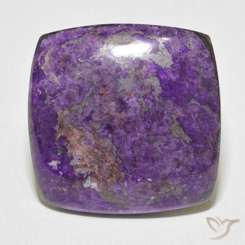 23.25ct Natürlicher dunkelviolett Charoit, Kissen, Lichtundurchlässig