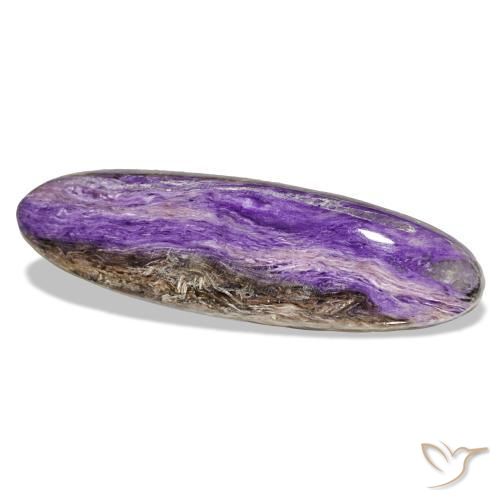 23,32 ctw natürlicher violetter Charoit, Oval Schliff, Lichtundurchlässig