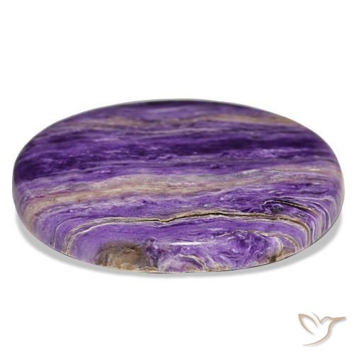 37,34 ctw natürlicher violetter Charoit, Oval Schliff, Lichtundurchlässig