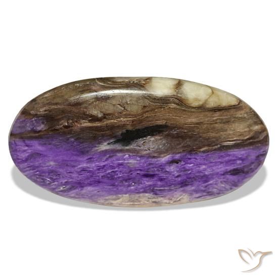 26.14ct Violetter Charoit, Oval, Lichtundurchlässig