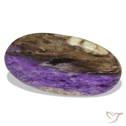 26,14 ctw natürlicher violetter Charoit, Oval Schliff, Lichtundurchlässig