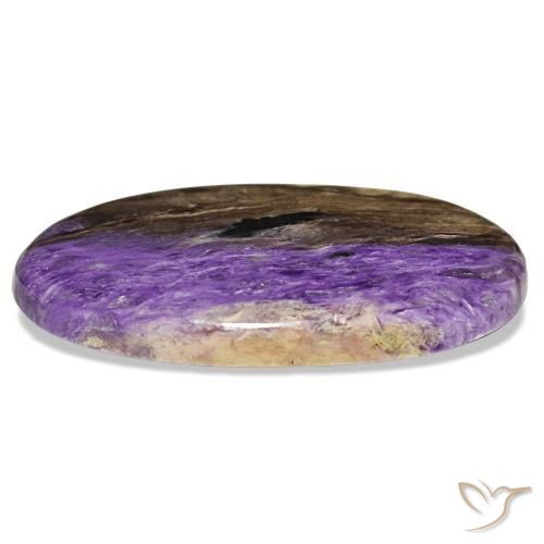 26,14 ctw natürlicher violetter Charoit, Oval Schliff, Lichtundurchlässig